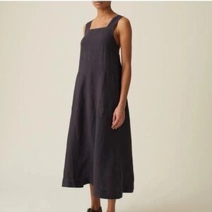 Toast 100% Linen Sundress In Ground Coffee Size Small